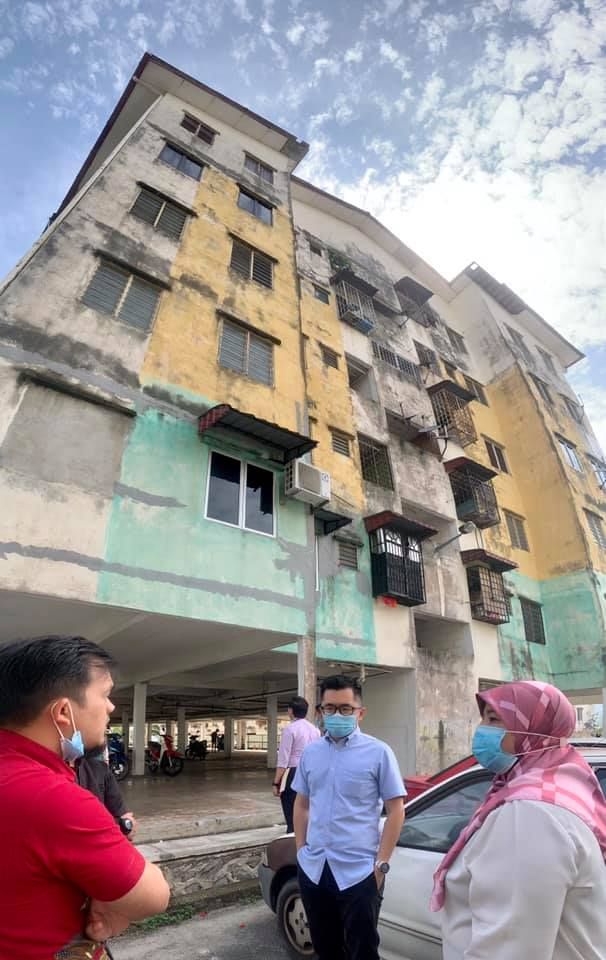 视察万挠2高楼住所  蔡伟杰助住户排忧解难