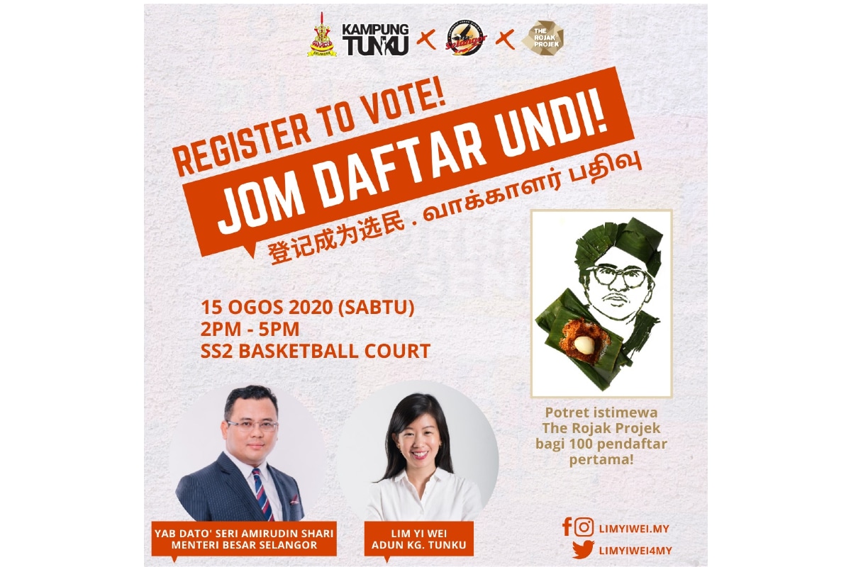 100 new voters stand a chance to get personalised portrait made from ‘nasi lemak’