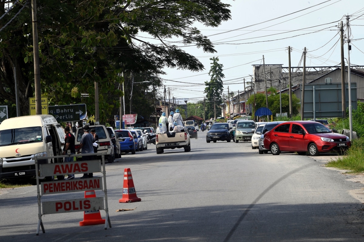 All roads in Kuala Sanglang will be closed beginning today