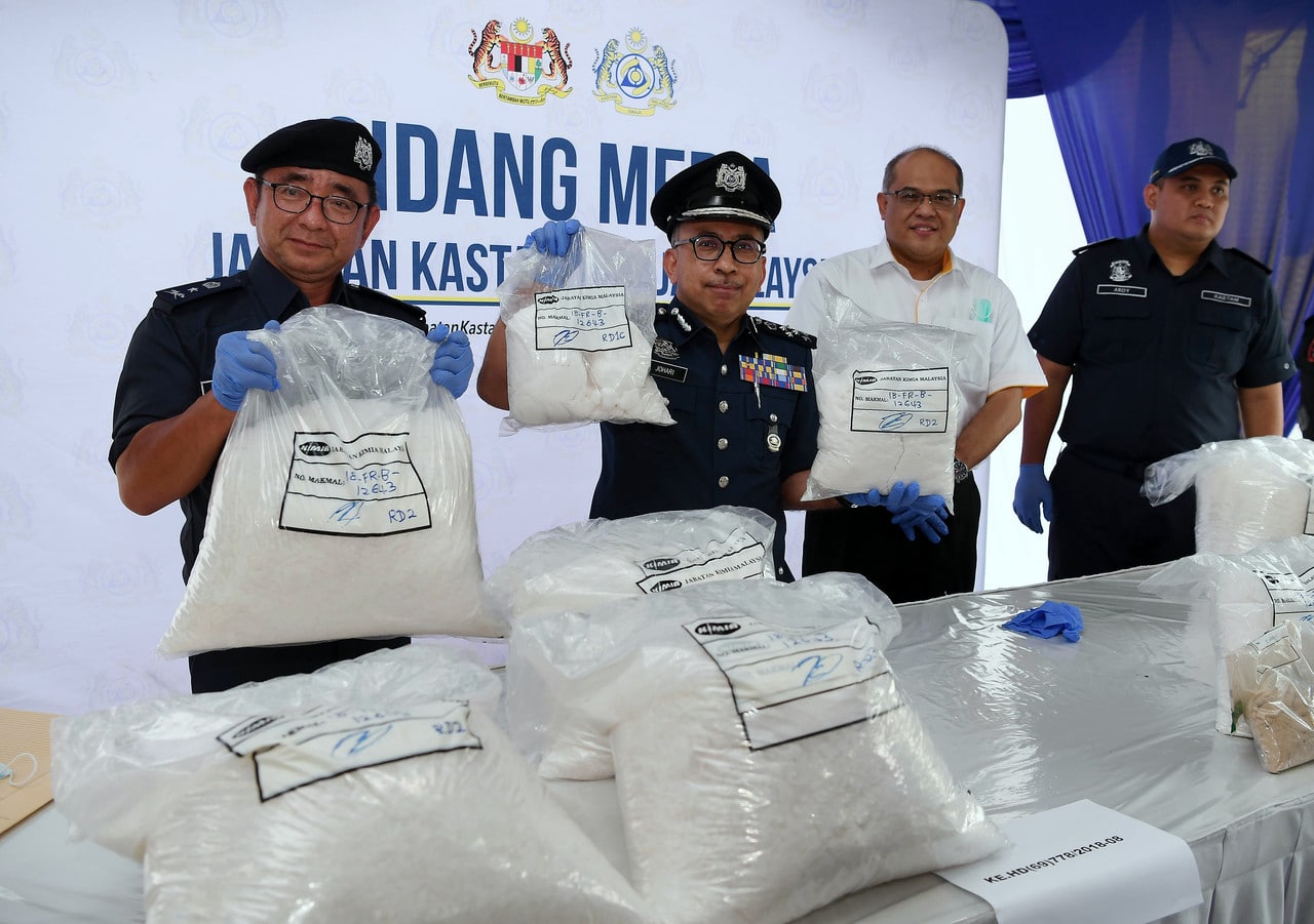 Kastam lupus 1,200kg dadah bernilai RM48 juta