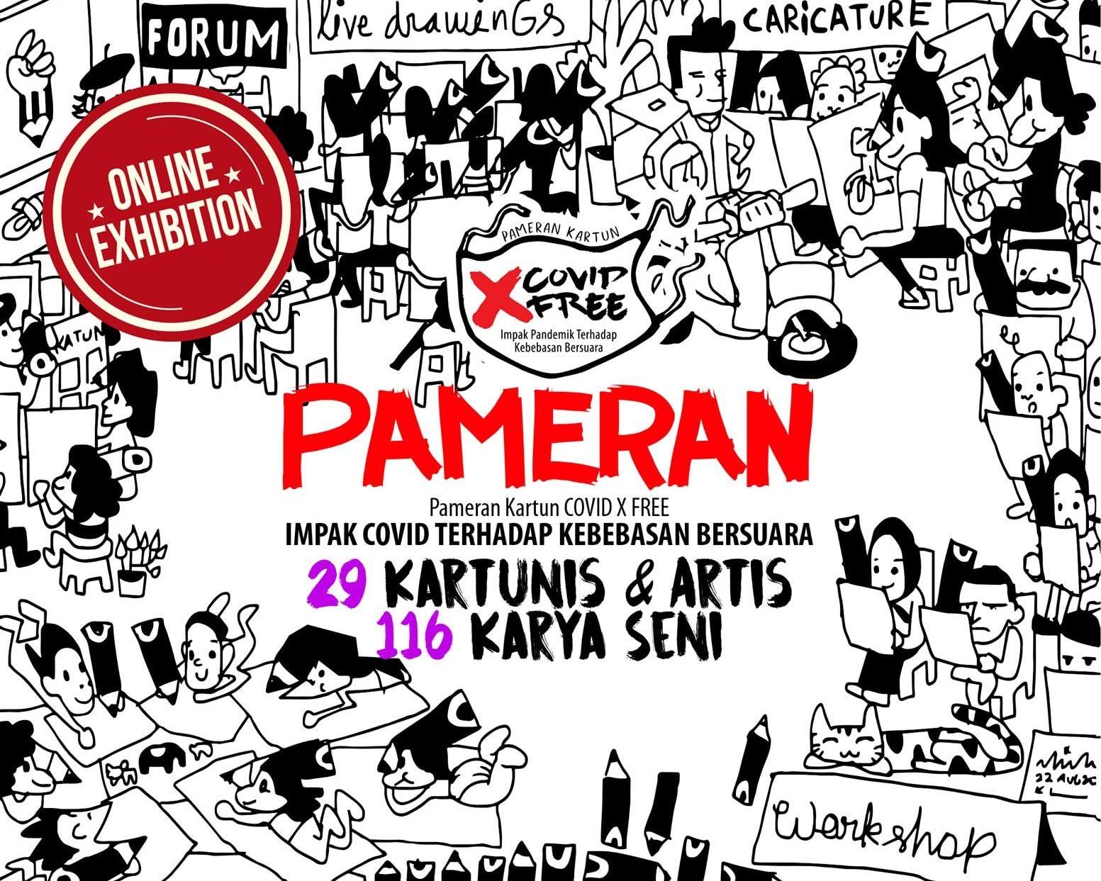 Pameran kartun digital tampil 116 karya minggu depan
