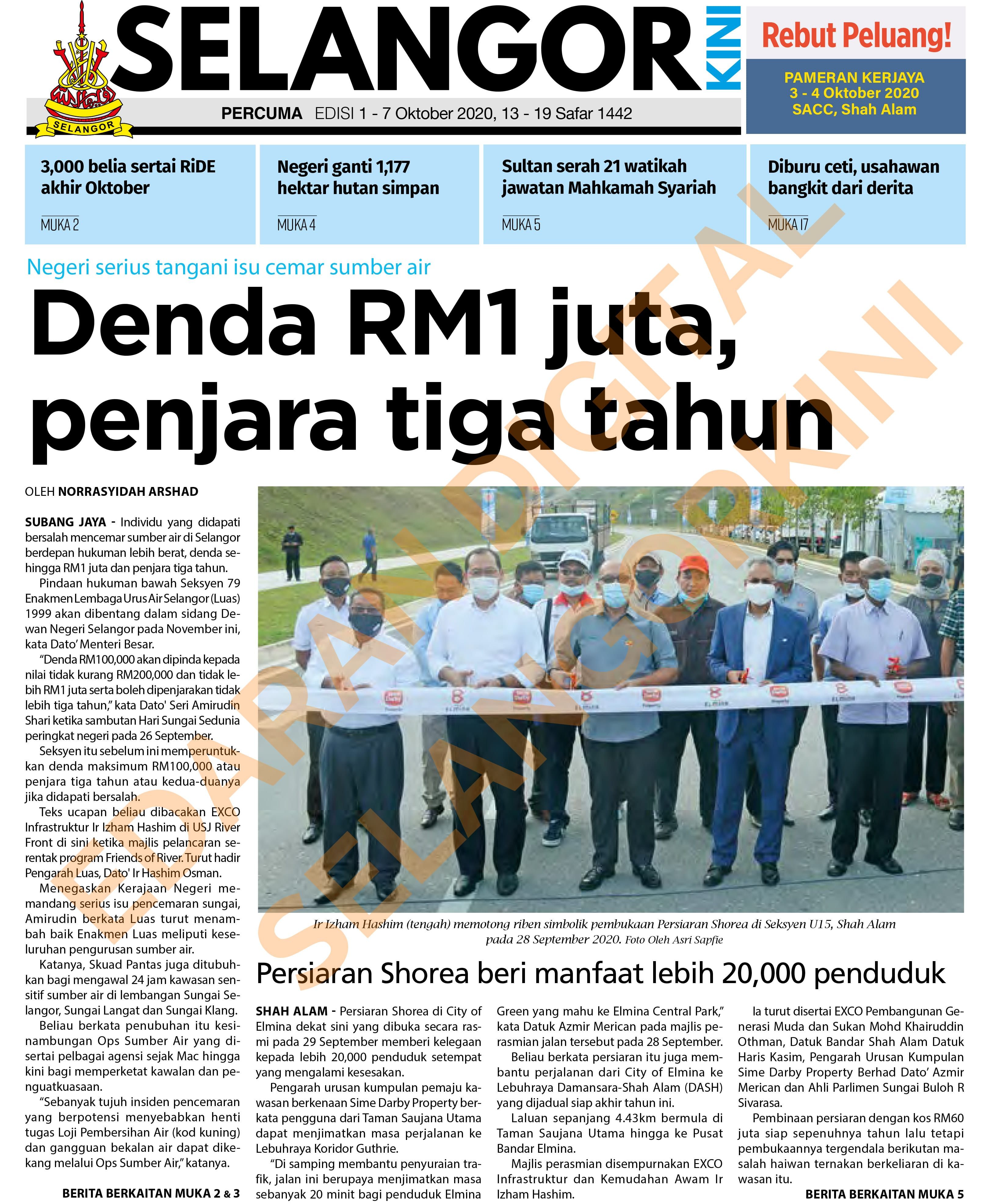 SelangorKini 1 - 7 Oktober 2020