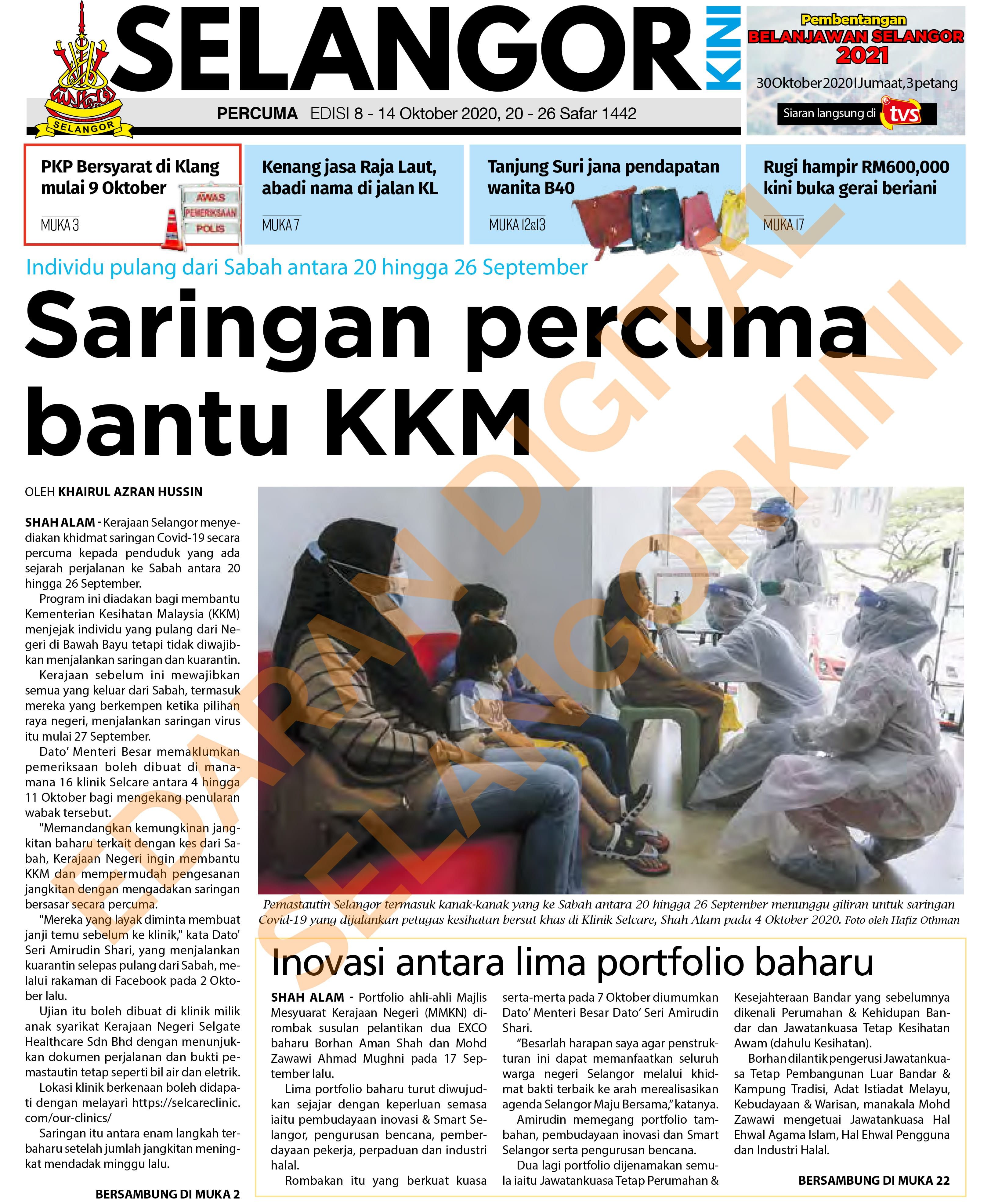 SelangorKini 8 - 14 Oktober 2020
