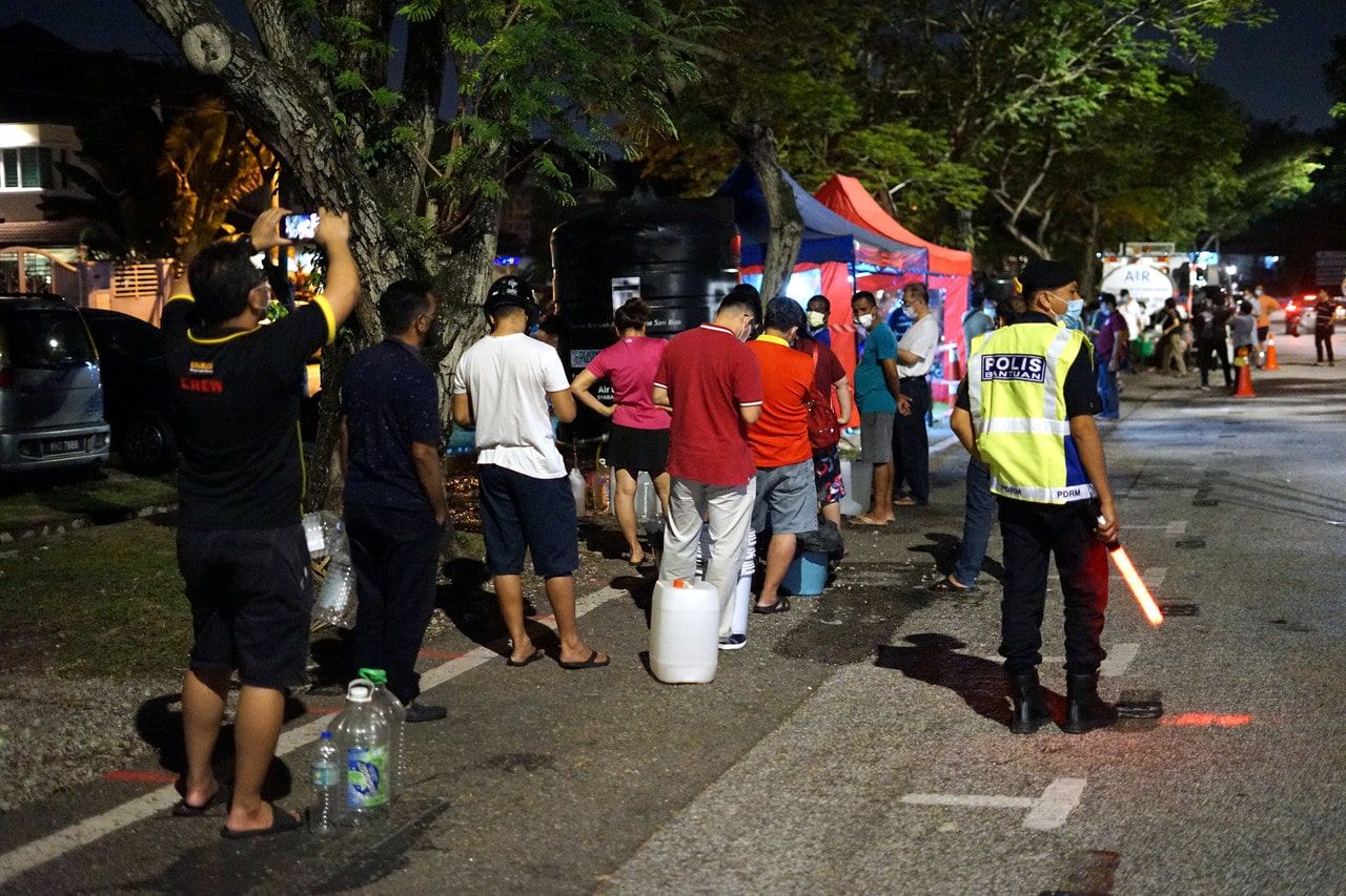 士毛月河滤水站重启  145区水供傍晚全面恢复