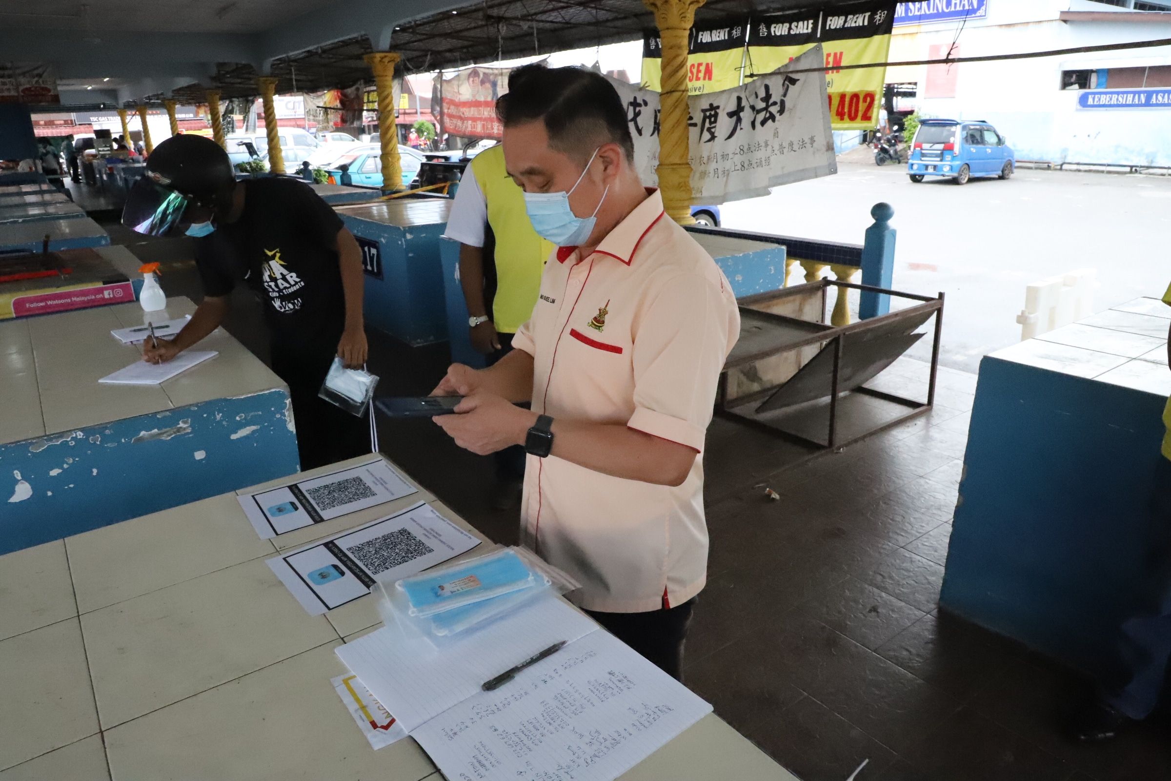 重启适耕庄巴刹站岗行动  黄瑞林：遏制冠病疫情扩散