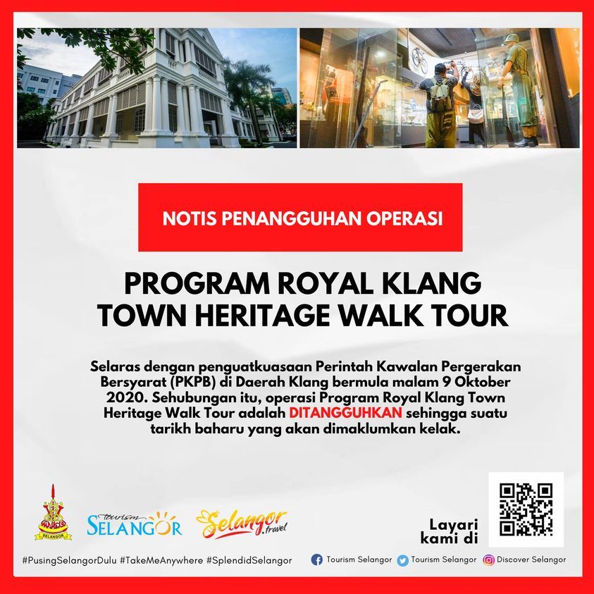 PKPB: Operasi Royal Klang Town Heritage Walk Tour ditangguh