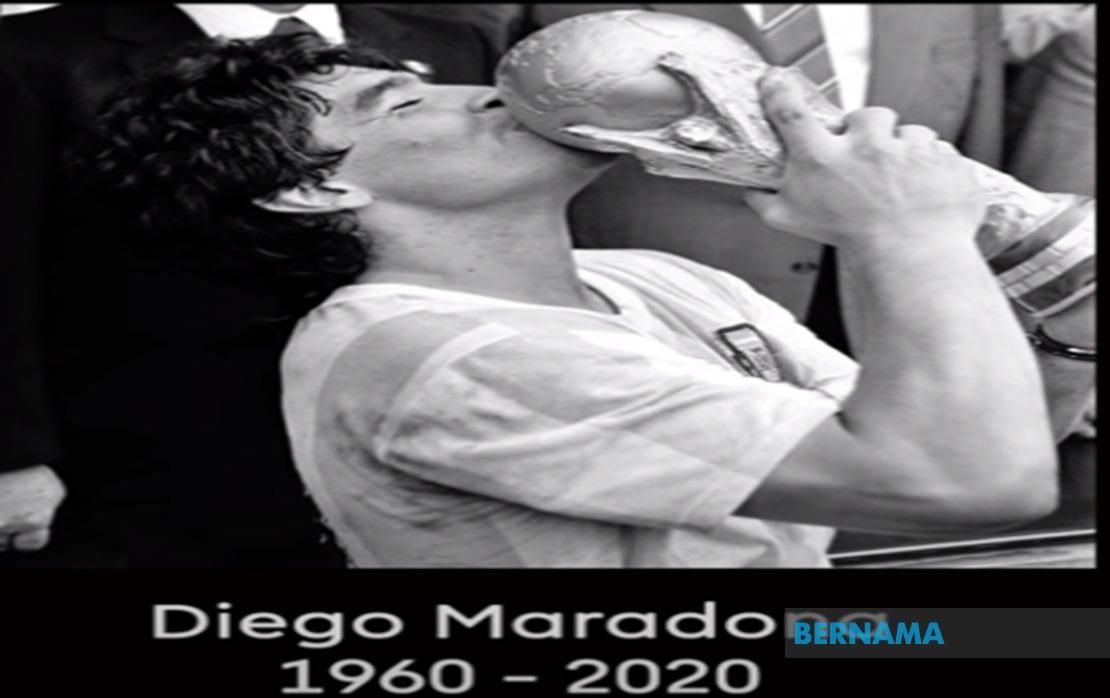 Legenda bola sepak Maradona meninggal dunia