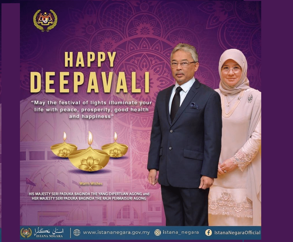 Agong ucap Selamat Menyambut Deepavali
