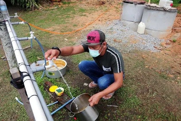 士毛月滤水站水供 中午已复原26%