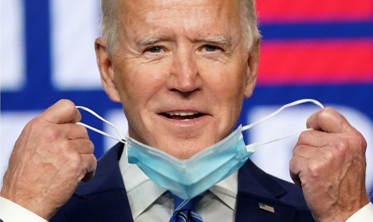 Biden says not ready to declare victory, but will win presidential race