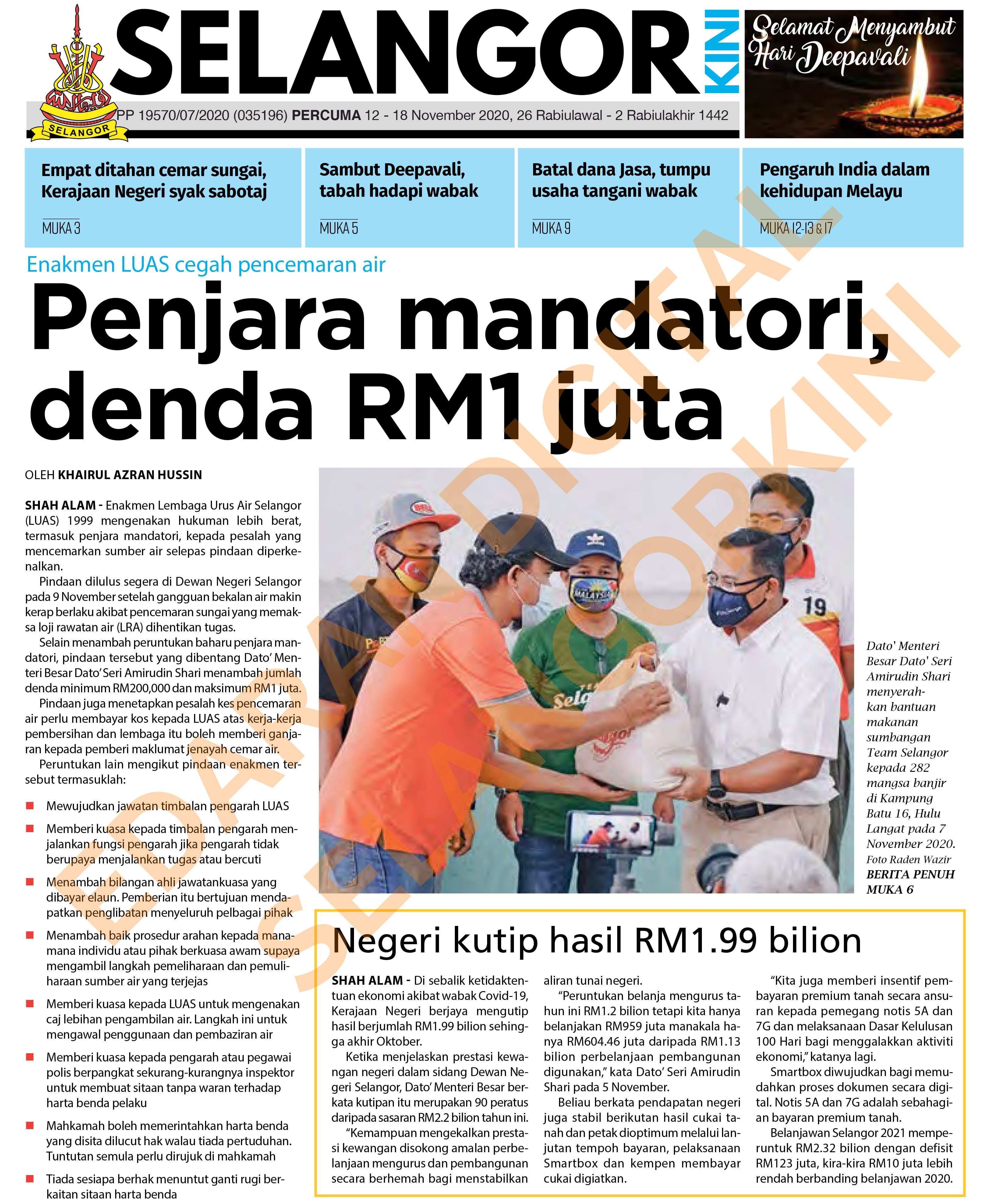 SelangorKini 12 - 18 November 2020