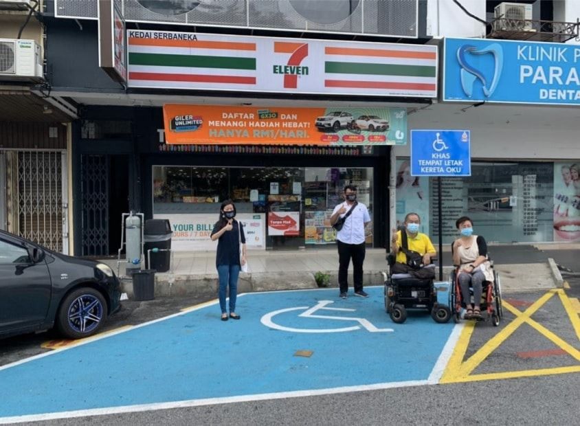 甘榜东姑增8残障停车位  林怡威：打造无障碍空间