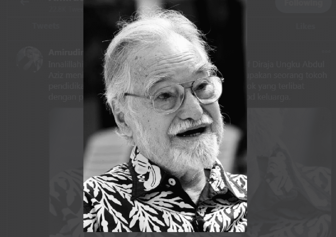 MB zahir ucapan takziah pemergian Prof Diraja Ungku Abdul Aziz