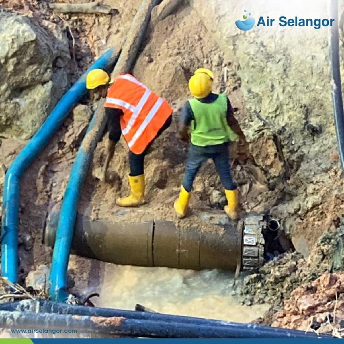 Air Selangor: 38 pct of burst pipe repair works in Taman Sungai Sering, Cheras completed
