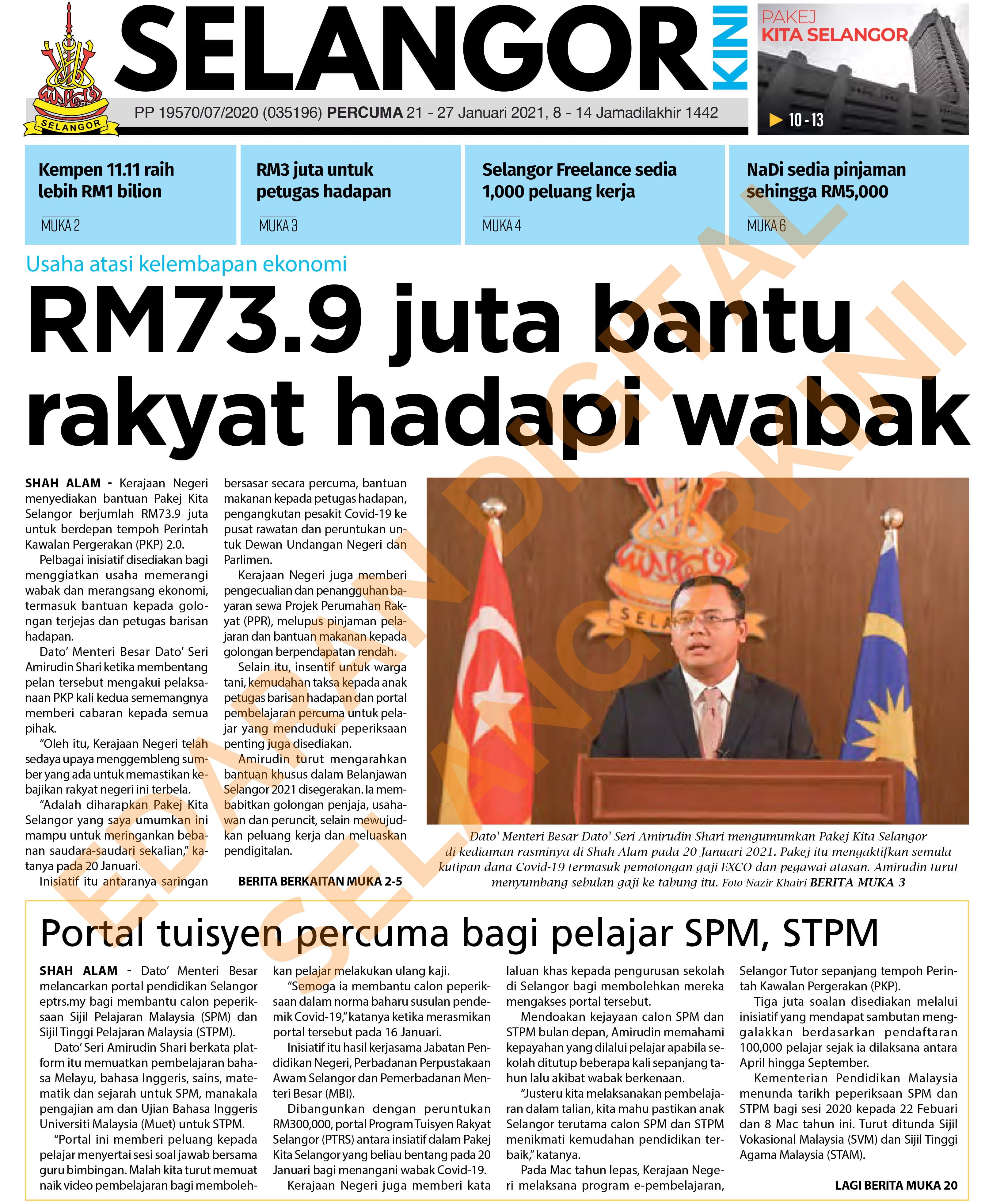 SelangorKini 21 - 27 Januari 2021