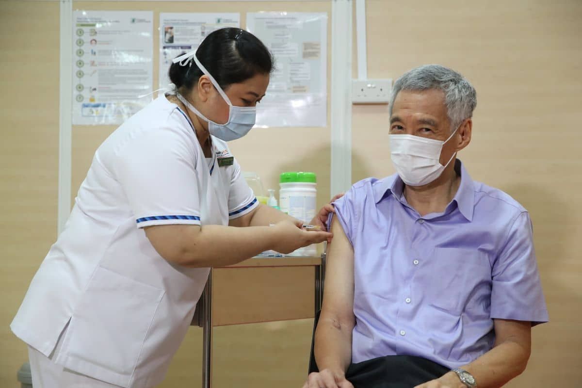 Singapore PM gets Covid-19 vaccine and urges others to follow