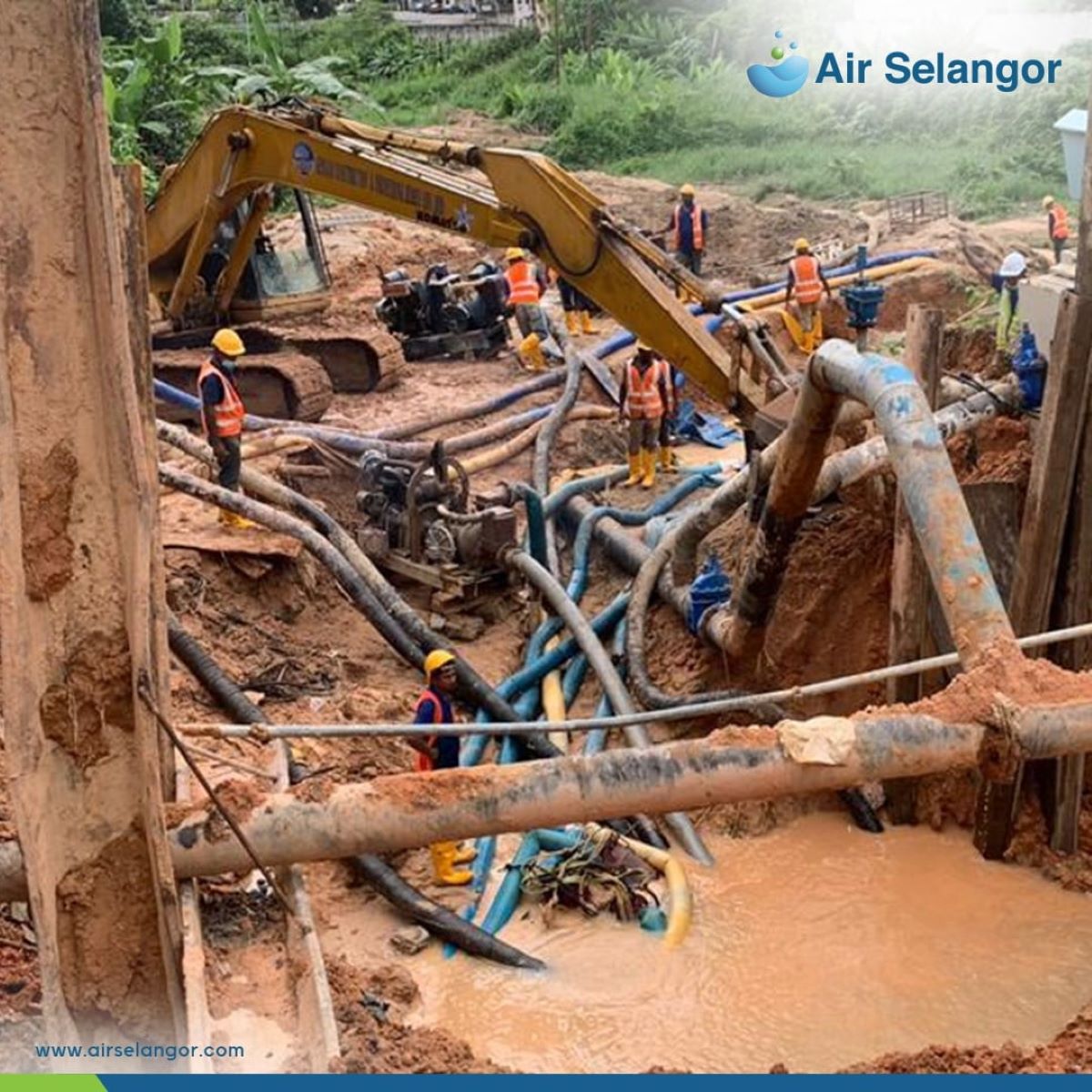 121 areas in Petaling, Hulu Langat, KL to face water disruption due to burst pipe