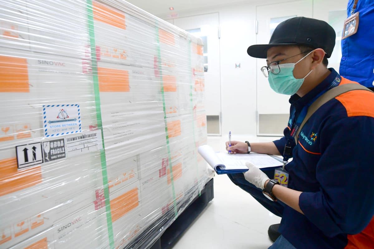 Indonesia receives 1.8 million more doses of Sinovac Covid-19 vaccine