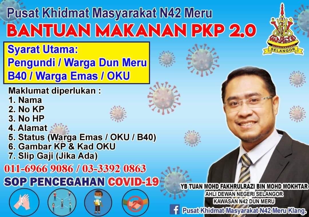 Wakil rakyat buka permohonan bantuan makanan kepada penduduk Meru