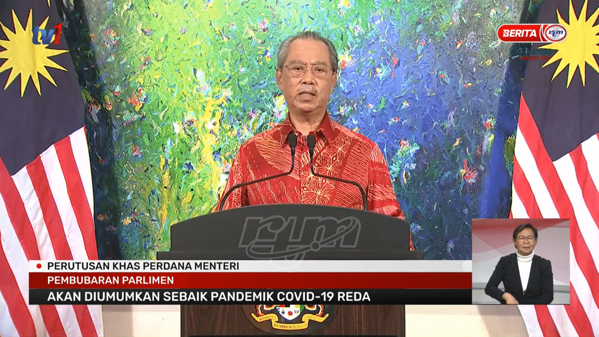 Parliament to be dissolved once Covid-19 situation eases — Muhyiddin