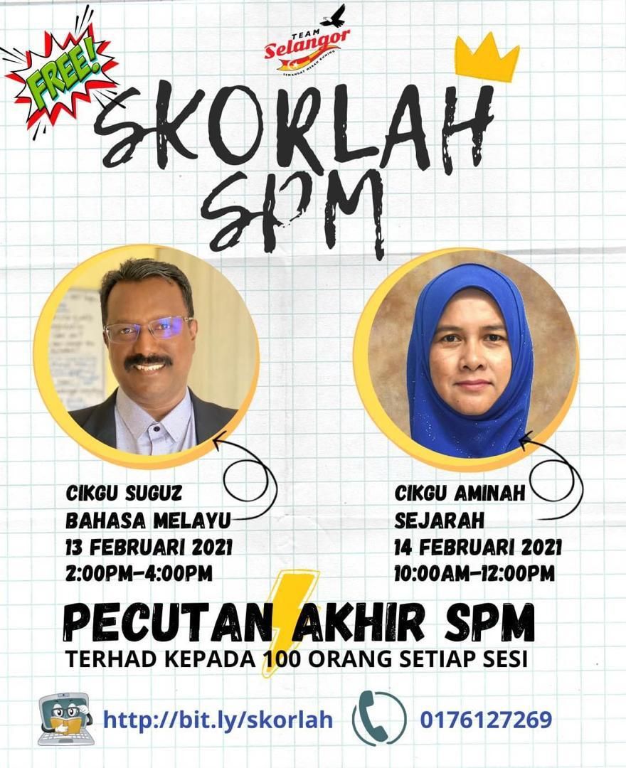 Team Selangor anjur kelas percuma untuk calon SPM