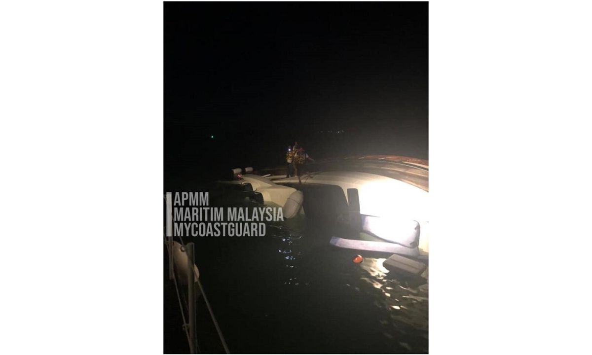 Cruise ship almost sinks in Langkawi, four crew members found safe