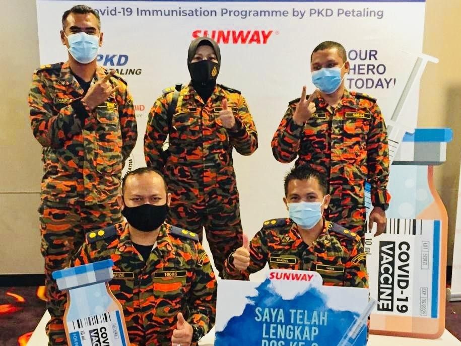 60 peratus anggota bomba Selangor terima dos pertama vaksin