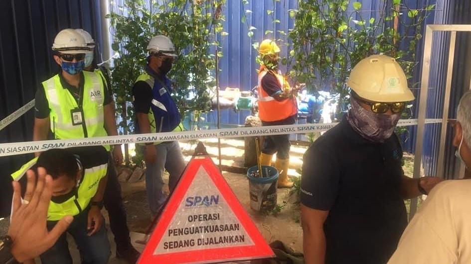 SPAN serbu asrama pekerja asing curi bekalan air
