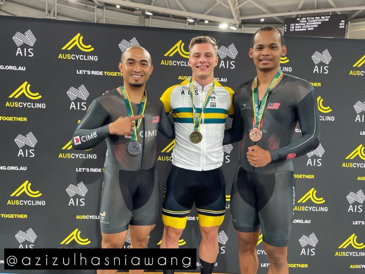 Azizulhasni, Shah Firdaus win silver, bronze at Australian national track championships