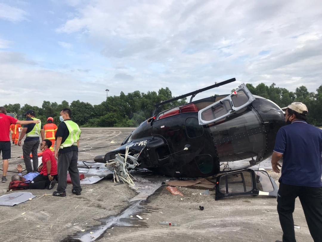 I heard loud noise before chopper crash — witness