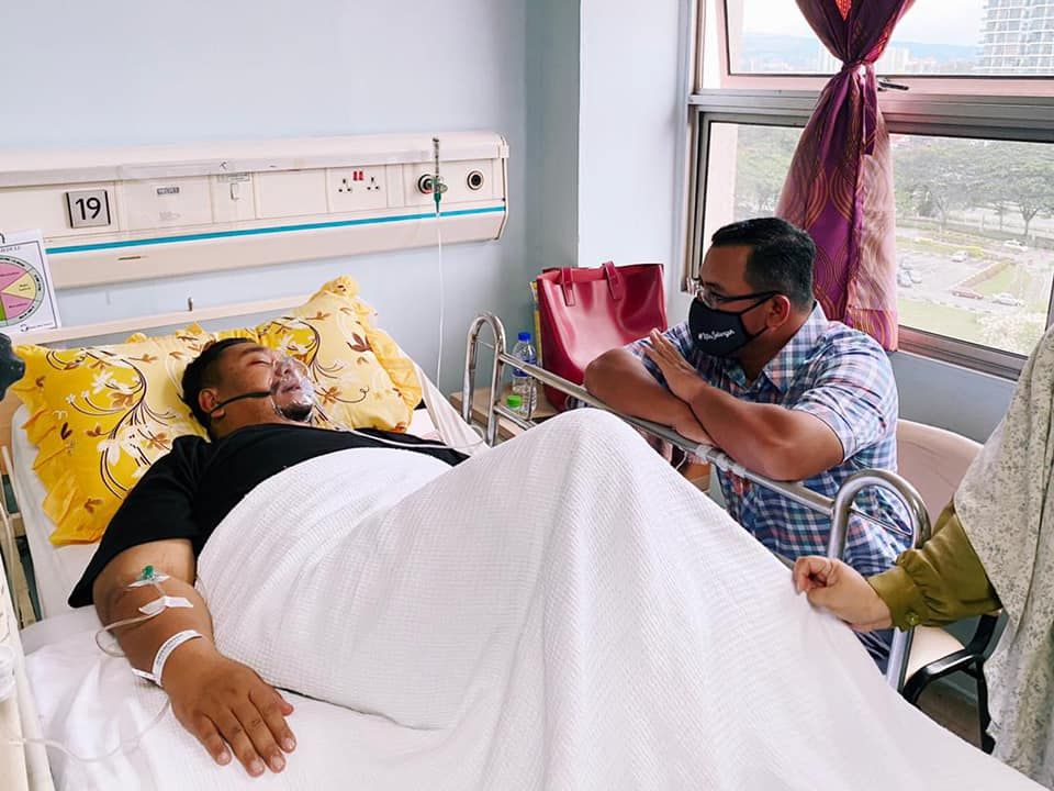 MB ziarah bekas ADN Gombak Setia di Hospital Selayang