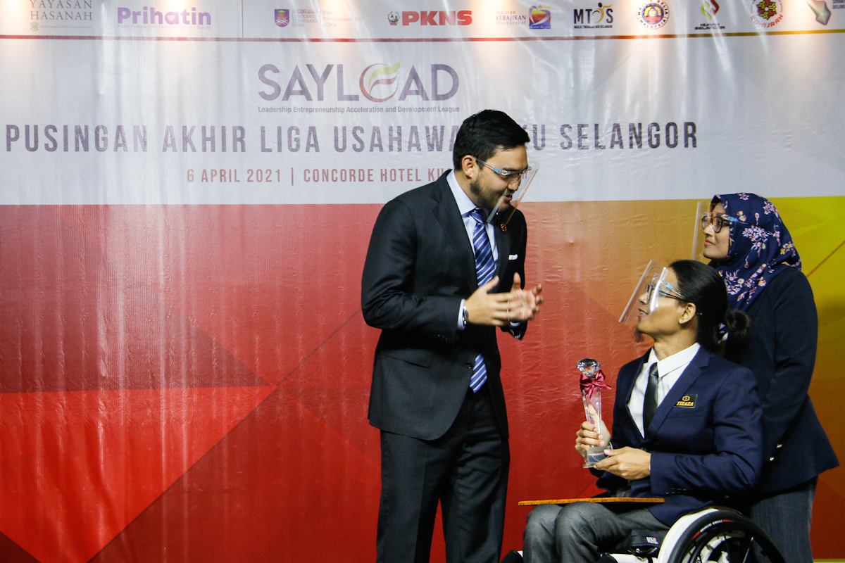 DYTM Tengku Amir Shah pilih peserta terbaik Liga Usahawan OKU