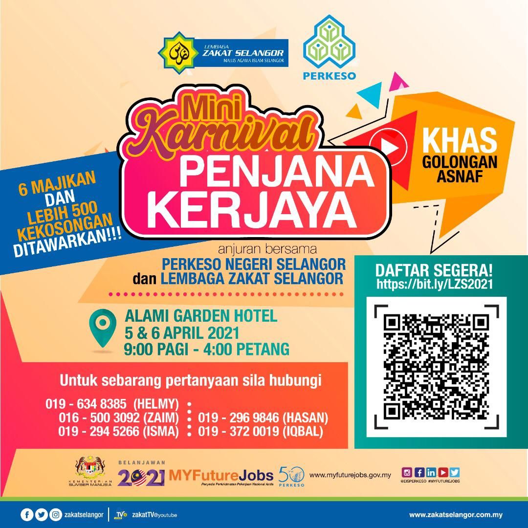 Lebih 500 peluang kerja menanti asnaf Selangor