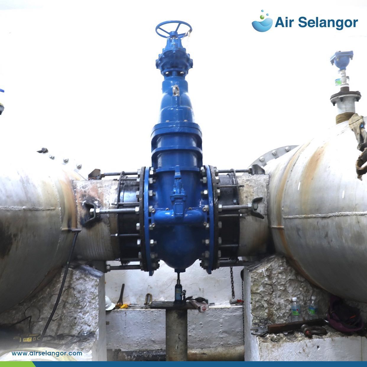 Kerja ganti injap paip Empangan Klang Gates siap seperti dijadual