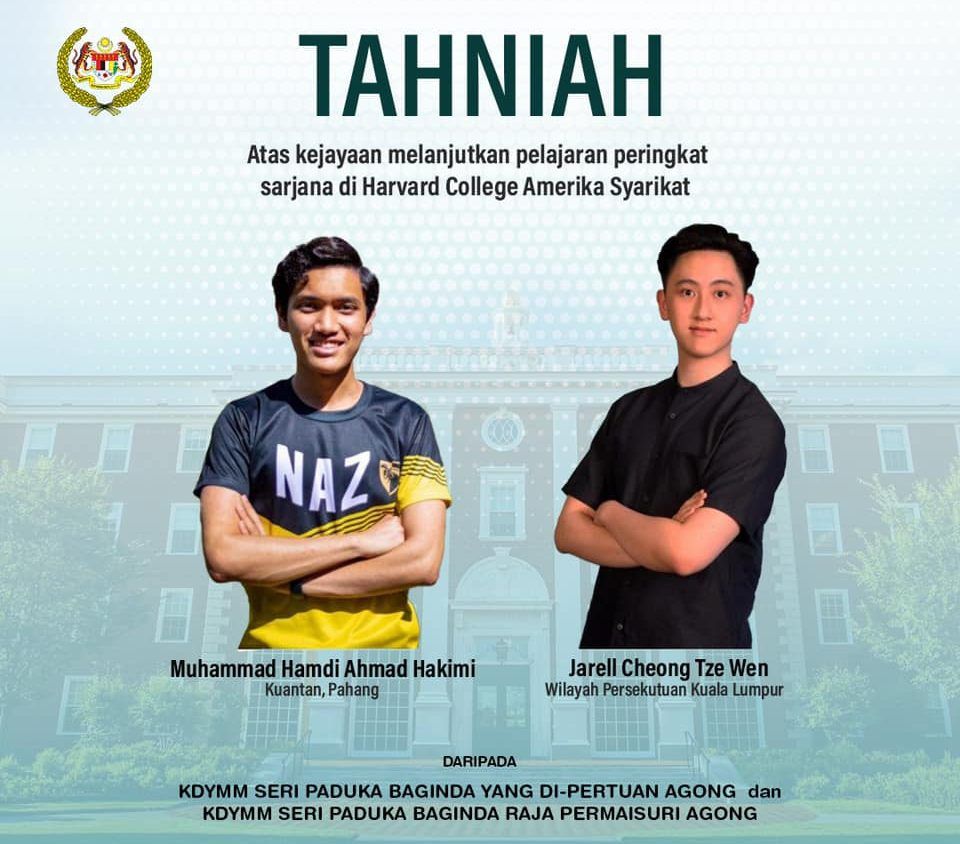 King congratulates Malaysian students on admission to Harvard College