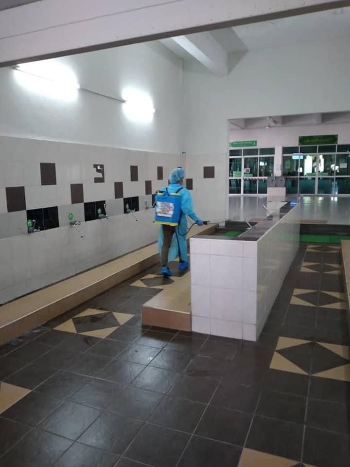 கோத்தா அங்கிரிக் தொகுதி ஏற்பாட்டில் கிருமி நாசினி தெளிப்பு சேவை