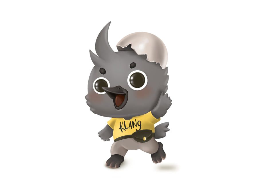 巴生旅游吉祥物  灰色小乌鸦“Yappy”诞生了