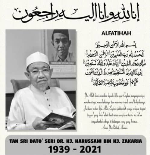 Mufti Perak, Tan Sri Harussani meninggal dunia