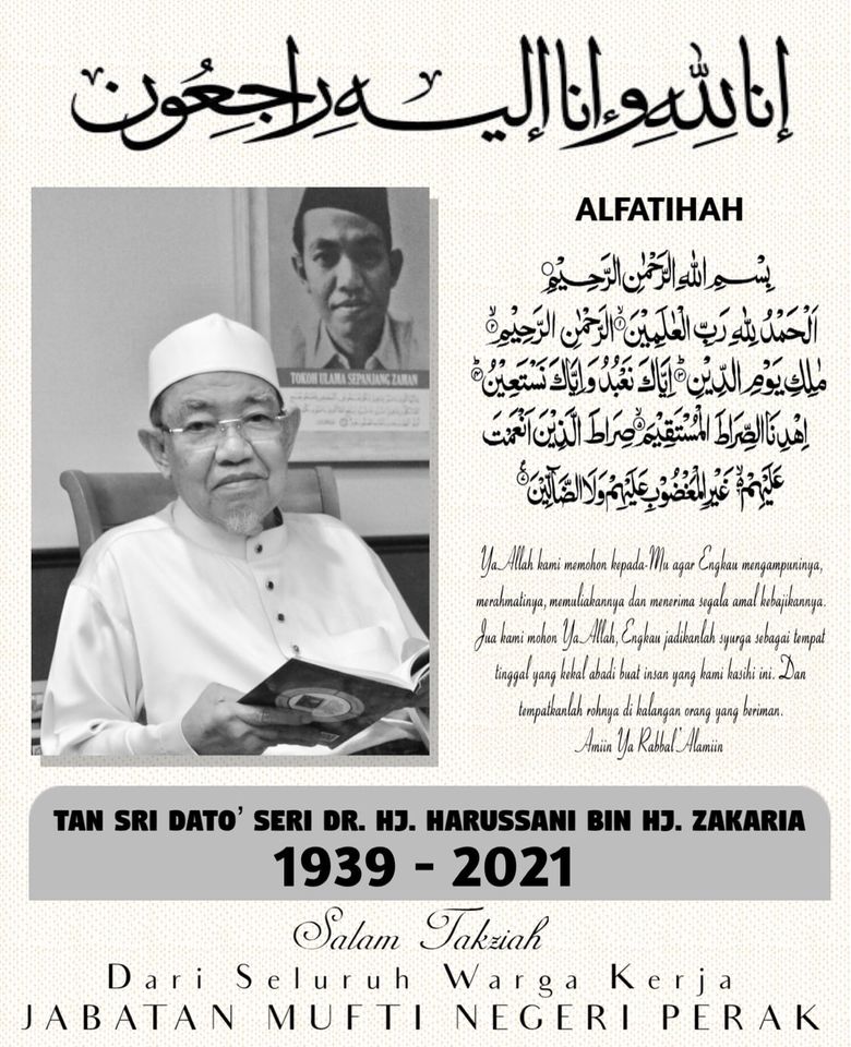 Perak Mufti Harussani Zakaria dies at 82
