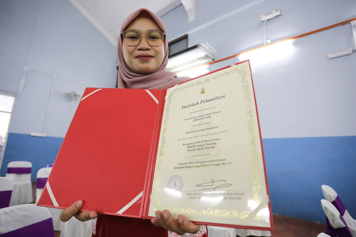 Woman appointed as Selangor’s youngest village head