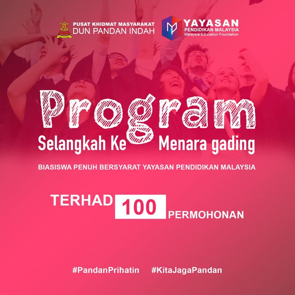 Biasiswa untuk lepasan SPM di Pandan Indah sambung belajar