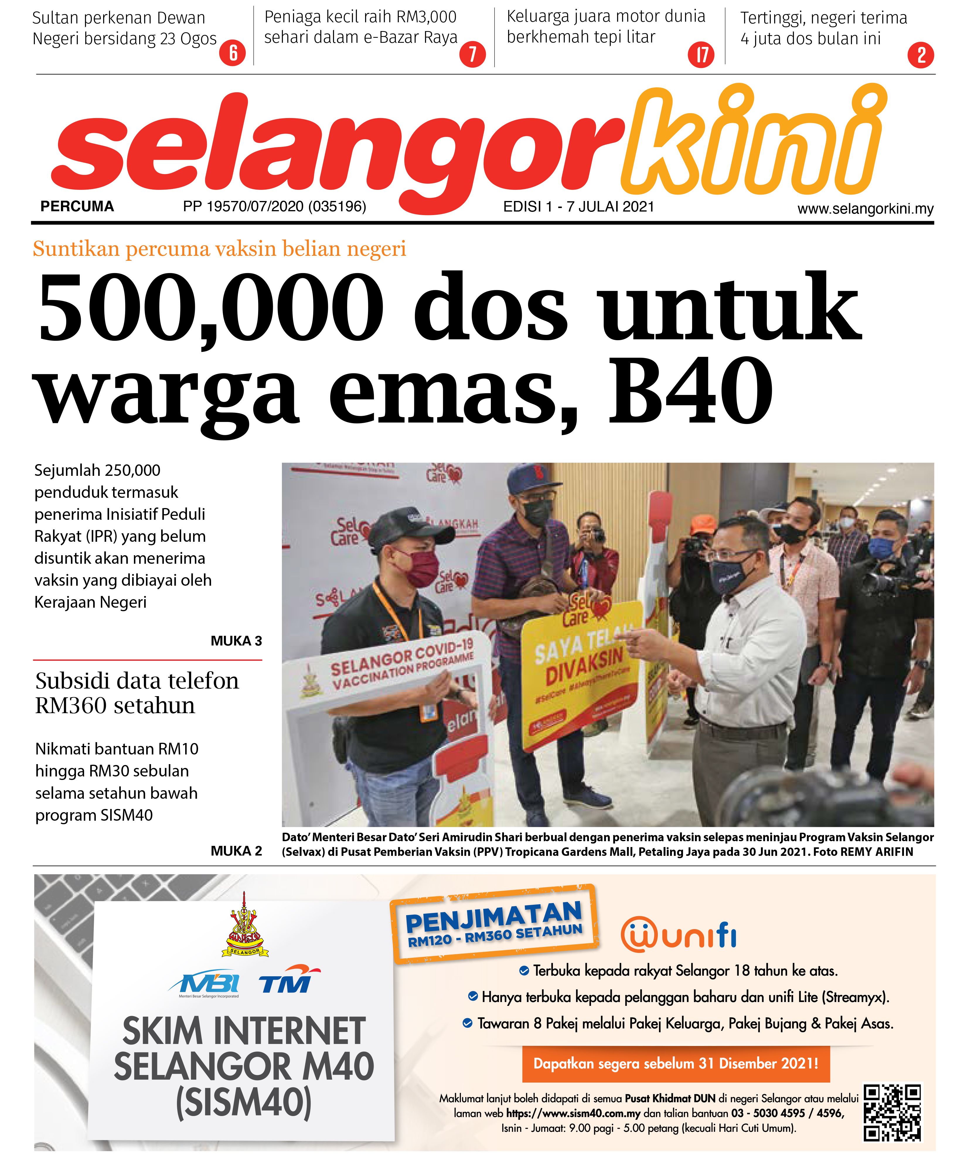 SelangorKini 1 - 7 Julai 2021