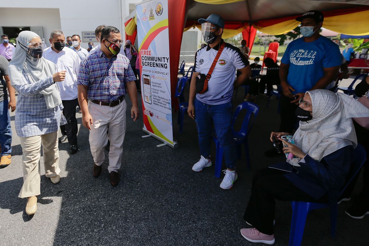 MB visits free Covid-19 community screenings in two state constituencies