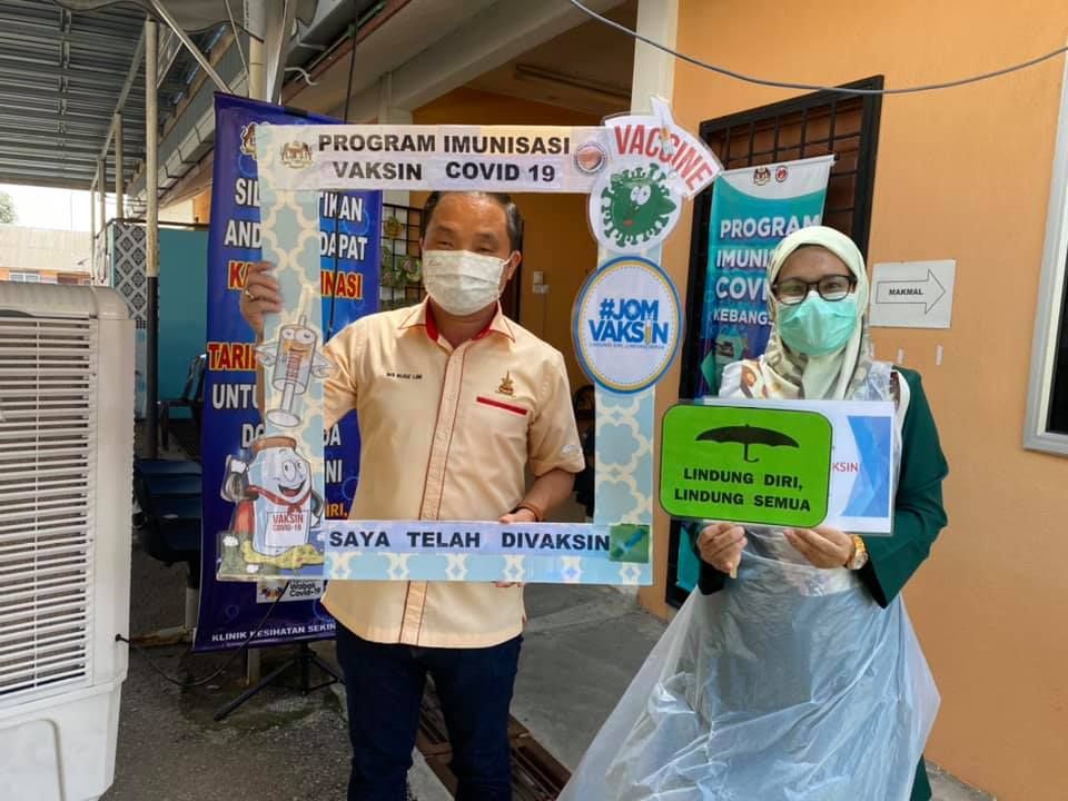 黄瑞林服务中心与新村管委会 将致力辅助适耕庄接种中心运作