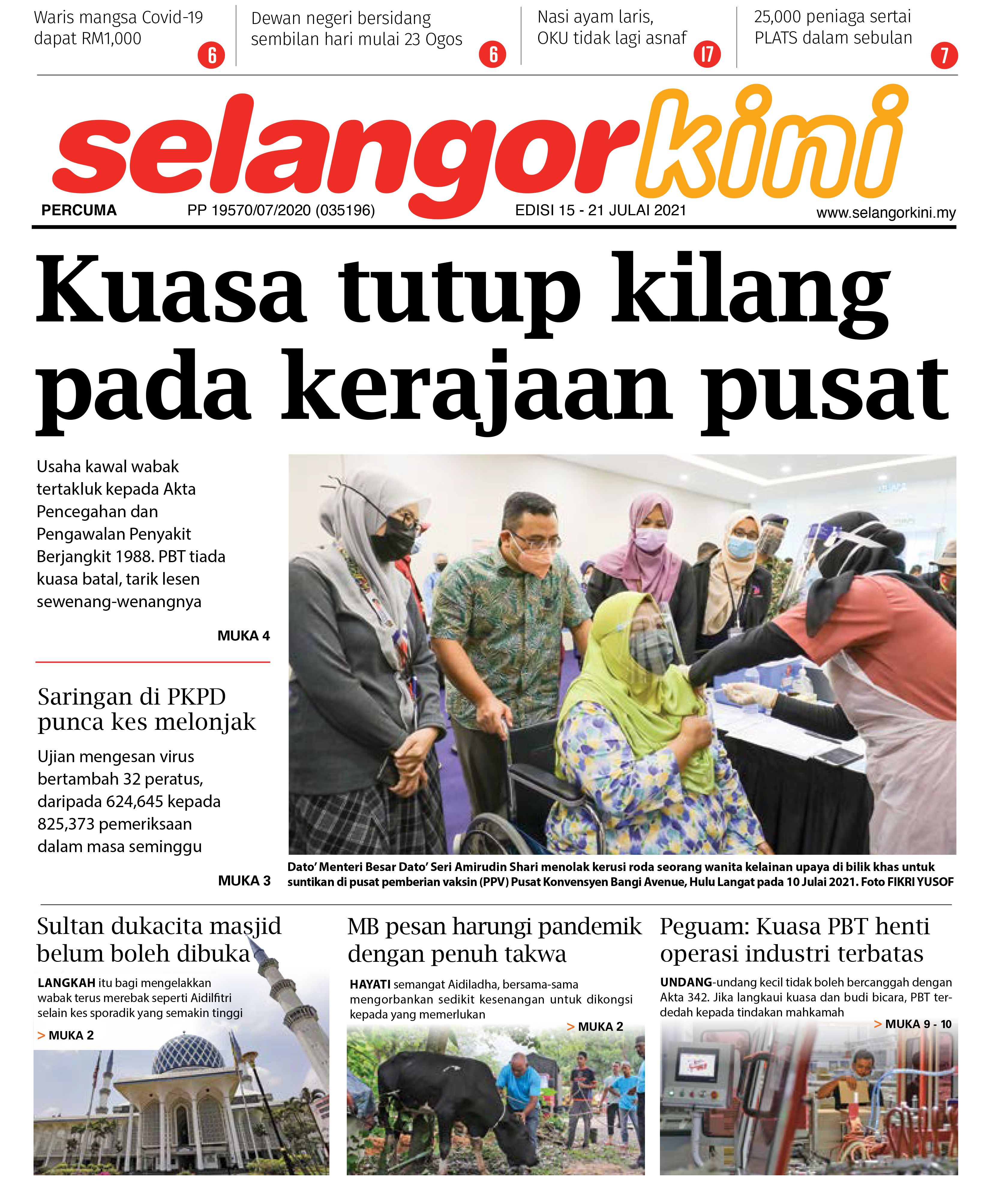 SelangorKini 15 - 21 Julai 2021