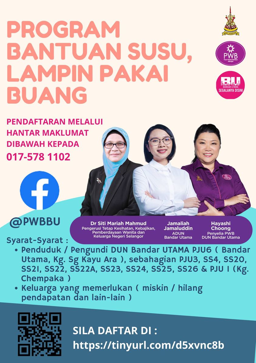 DUN Bandar utama sedia bantuan susu, lampin pakai buang