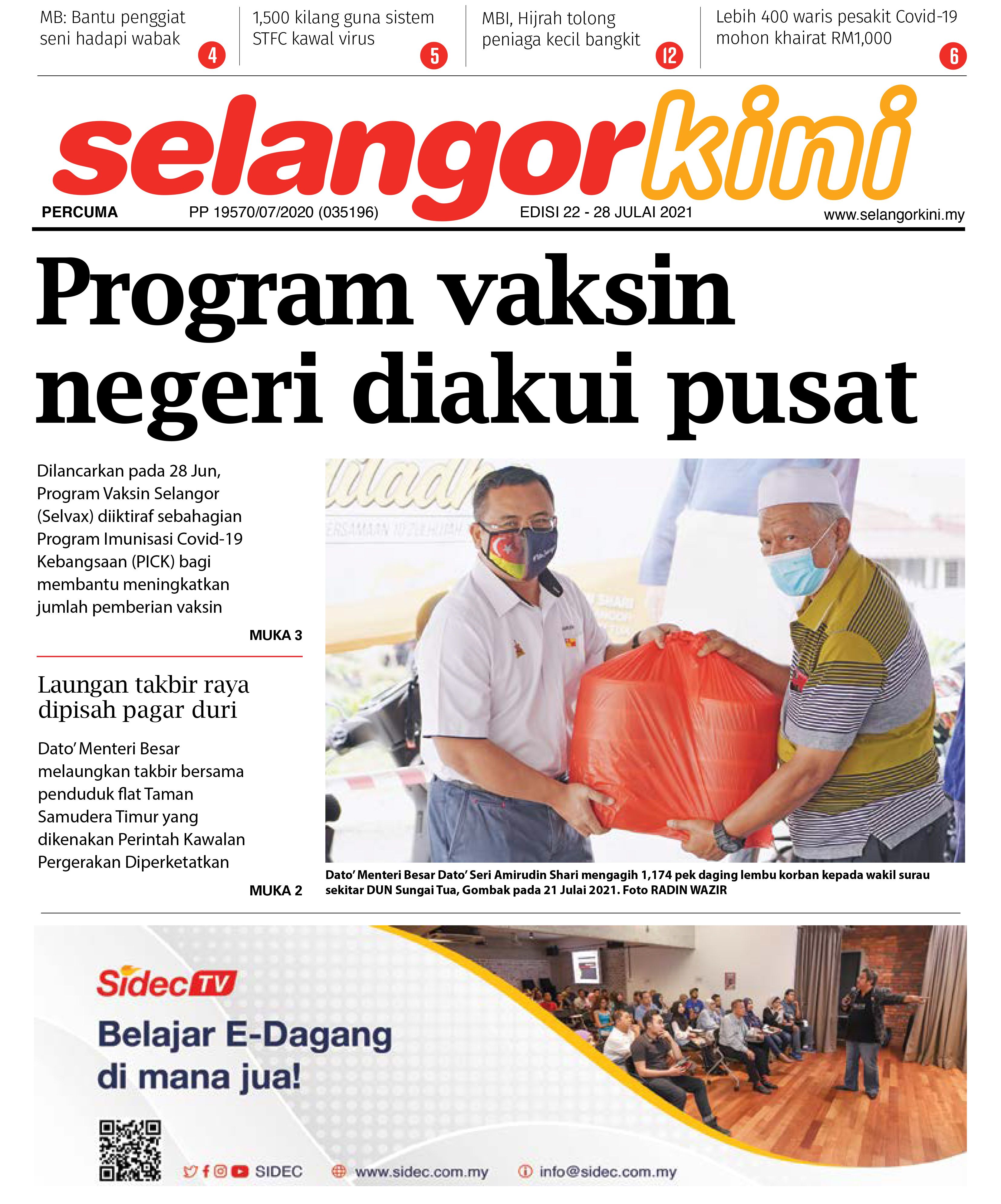 SelangorKini 22 - 28 Julai 2021