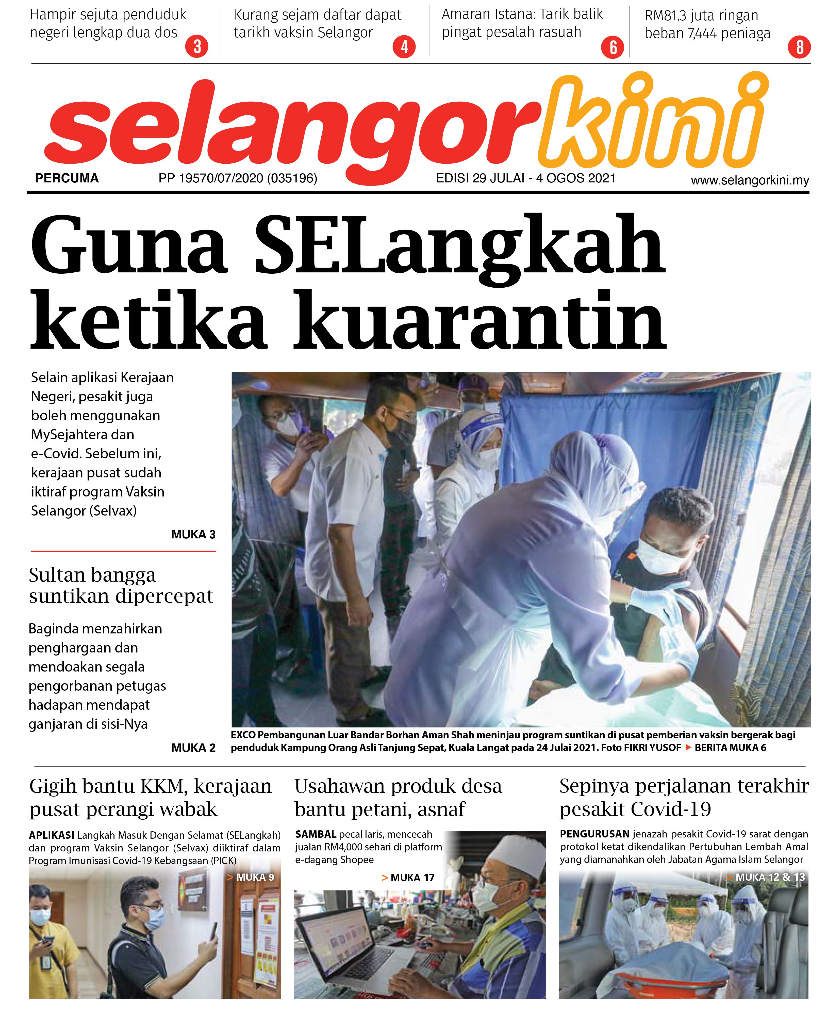 SelangorKini 29 Julai - 4 Ogos 2021