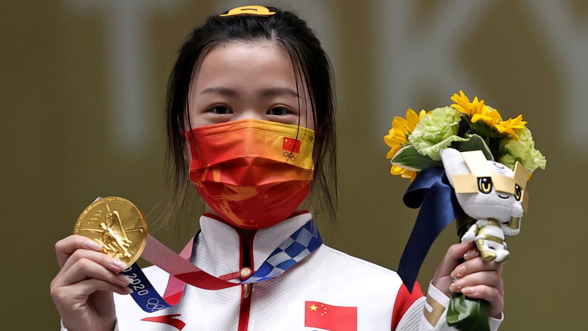 Chinese shooter Yang Qian wins first gold of Tokyo 2020 in women's 10m air rifle