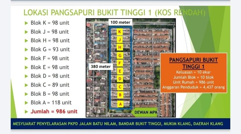 巴生武吉丁宜镇1组屋明起EMCO 全面筛选居民．就地接种疫苗